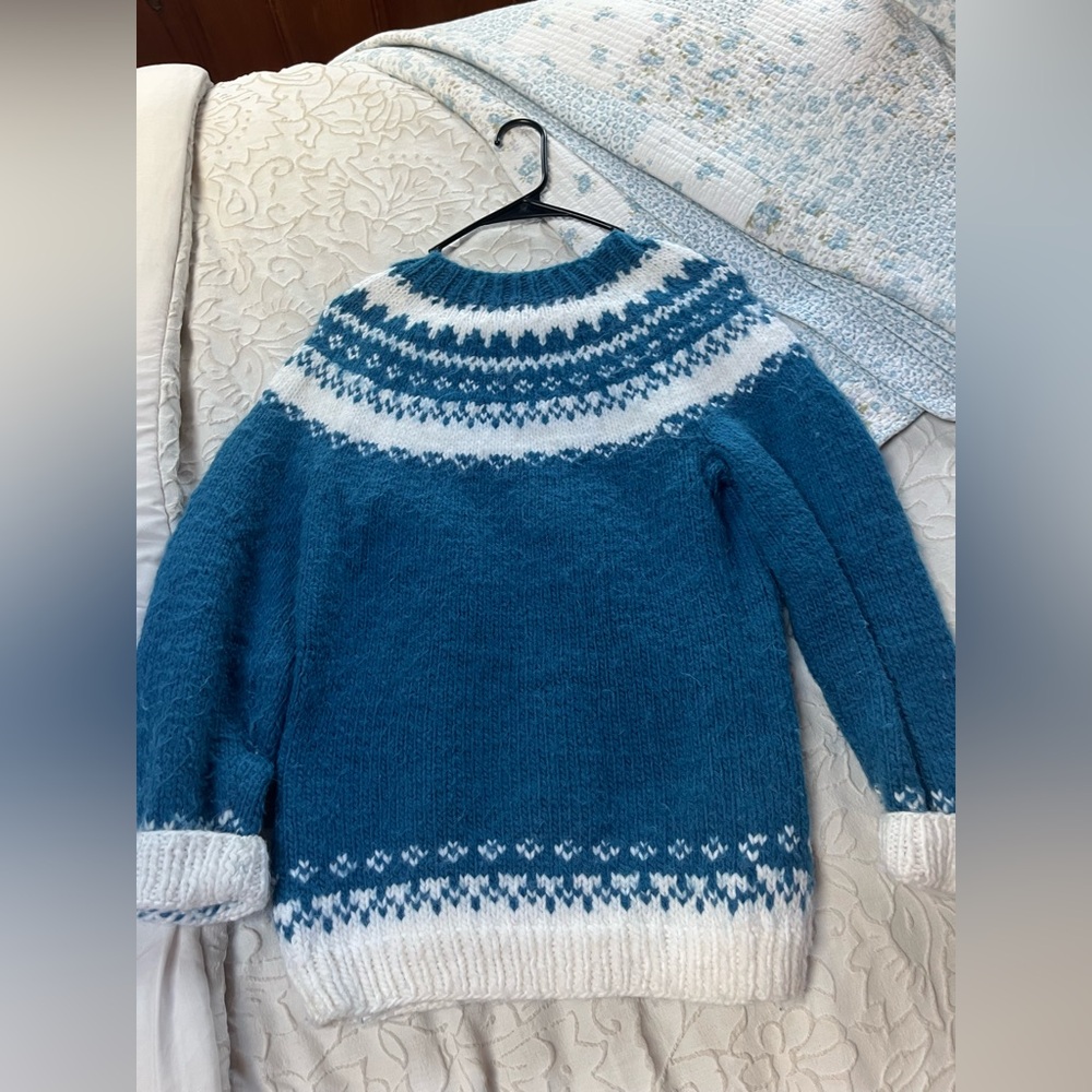 Hand knit sweater